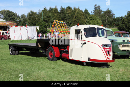 1964 Scammell Scarab 3 wheeled articulated truck Beamish Museum, north east England, UK Stock Photo