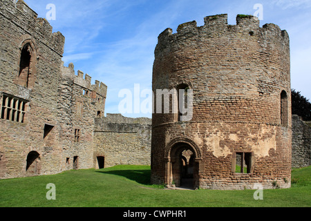 Drum Tower Ludlow Castle Shropshire England UK United Kingdom EU European Union Europe Stock Photo