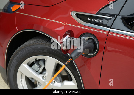 Chevrolet Volt, electric car, recharging Stock Photo