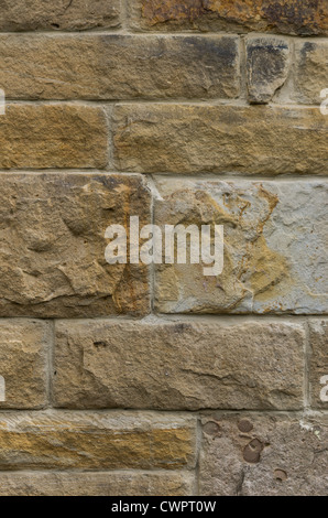 close view of a sandstone wall Stock Photo