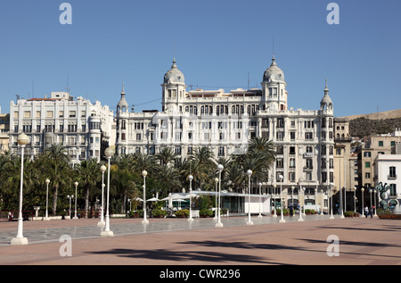 Promenade in Alicante, Catalonia Spain Stock Photo