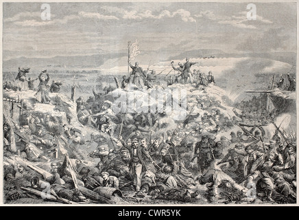 CRIMEAN WAR French forces take the Malakoff on 7 September 1855 Stock ...