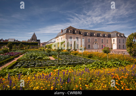 Chateau de Villandry, Villandry, Indre-et-Loire, France. Stock Photo