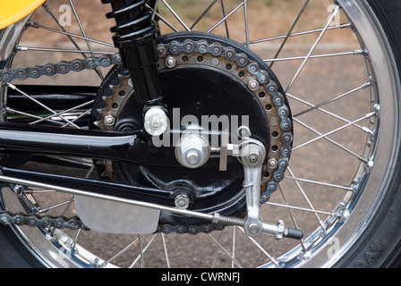 rear motorcycle chain sprocket Stock Photo