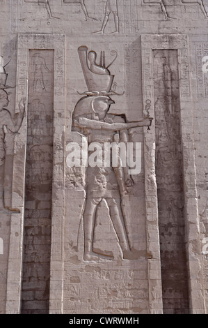 Edfu temple Nile valley, temple dedicated to Horus God in Upper Egypt Stock Photo