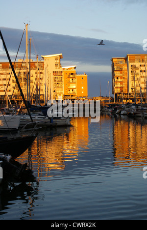 Sovereign Harbour and Marina in Eastbourne, East Sussex, England Stock Photo