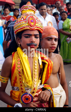 onam festival of kerala india and the children dressed up as the legendary