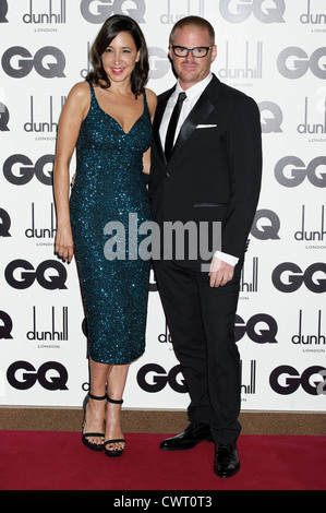 Suzanne Pirret and Heston Blumenthal arrive for the GQ Men of the Year Awards at a central London venue. Stock Photo