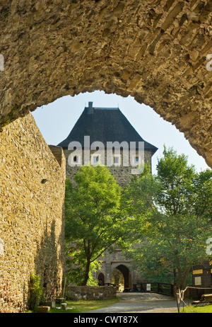 Helfštýn castle near Lipník nad Bečvou, Olomoucký kraj, Czech Republic Stock Photo