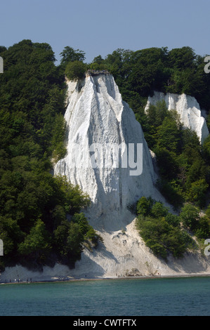 Chalk cliff Koenigsstuhl  on Ruegen Island, Germany Stock Photo