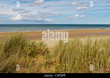 Omaha Beach, one of the D-Day beaches of Normandy, France Stock Photo
