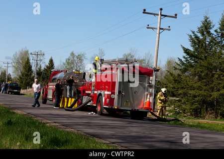 Volunteer Firefighters Stock Photo - Alamy
