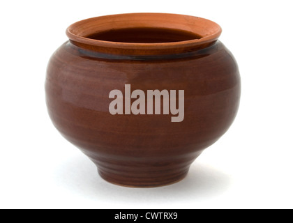 clay pot isolated on white background Stock Photo - Alamy
