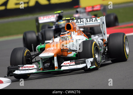 Nico Hulkenberg (Force India F1) British Grand Prix, Silverstone UK. Formula One, F1 Stock Photo