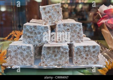 Torrone nougat Florence Tuscany Italy Stock Photo