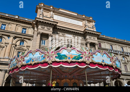 Arcone Triumphal arch Piazza della Repubblica Florence Tuscany Italy Stock Photo