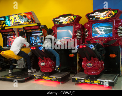 motorcycle racing arcade machine