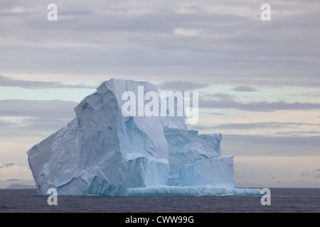 Huge Iceberg floating in the Drake Passage, Antarctica Stock Photo