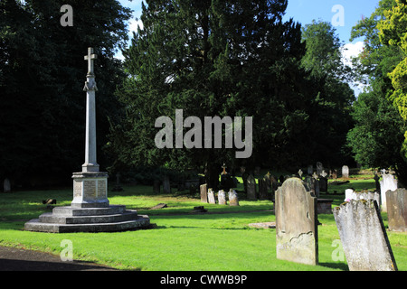 War Memorial in St. Michael's Churchyard , Betchworth, Surrey Hills, England Stock Photo