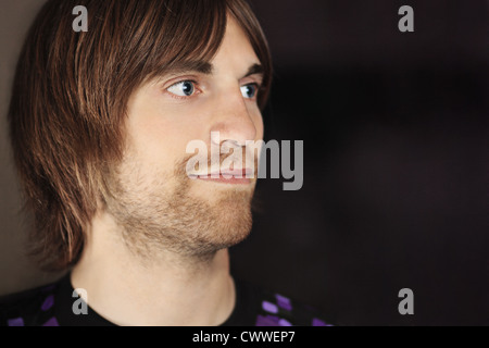 Close up of mans smiling face Stock Photo