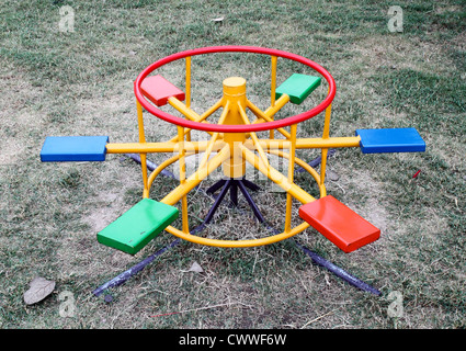 Self Propelled Merry-Go-Round Stock Photo