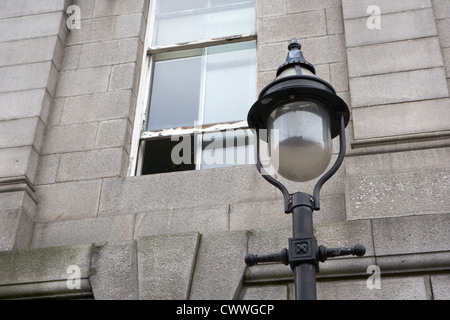 old sugg gas street lights converted to run on electric lighting aberdeen scotland uk Stock Photo