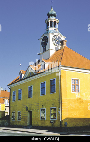 The Old Town Hall from 1776 is now the Rauma Museum in Rauma, Finland. Stock Photo