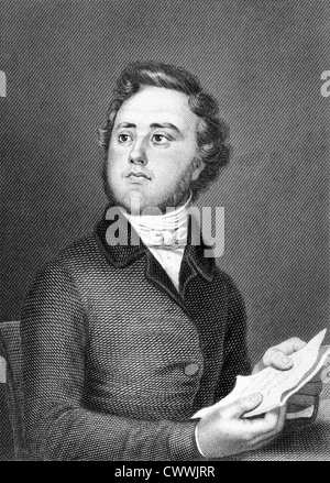 Alexandre Auguste Ledru-Rollin (1807-1874) on engraving from 1859. French politician. Stock Photo