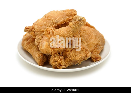 Chicken, Deep Fried Crispy Battered Stock Photo