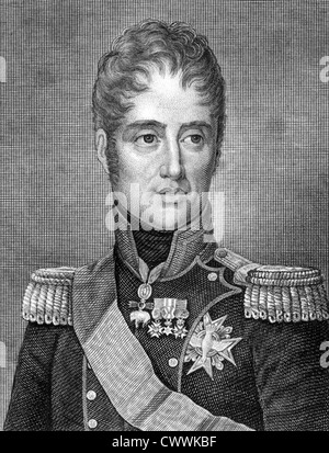Charles X of France (1757-1836) on engraving from 1859. King of France during 1824-1830. Stock Photo