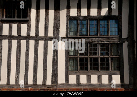 Lavenham, a pretty rural town with many timber framed houses, in Suffolk, England,UK. Stock Photo