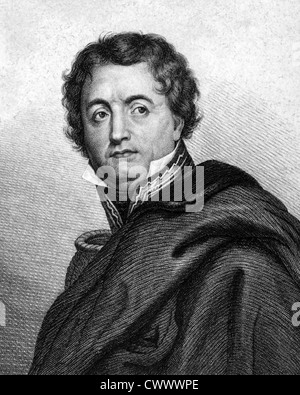 Nicolas Jean-de-Dieu Soult (1769-1851) on engraving from 1859. French general and statesman. Stock Photo