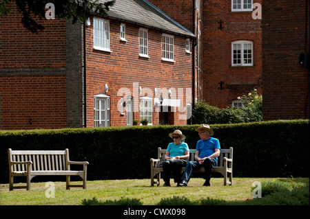 Lavenham, a pretty rural town with many timber framed houses, in Suffolk, England,UK. Stock Photo