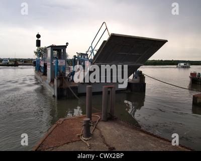 Reedham chain ferry, Norfolk, UK Stock Photo