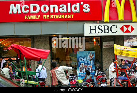 McDonald's restaurant, India Stock Photo