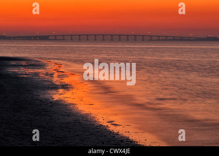 St. Petersburg Bay at dawn, St. Petersburg, Florida, USA Stock Photo