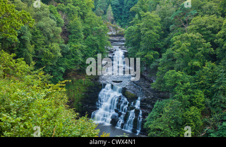 Corra Linn waterfall Clyde Valley Stock Photo