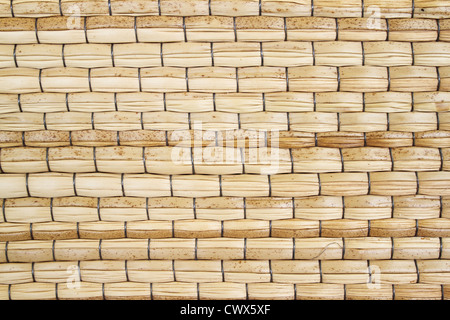 Close up of woven mat texture background Stock Photo