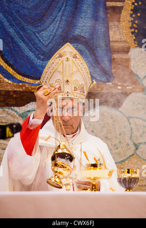 Celebration of the Divine Liturgy at St. Sharbel Maronite Catholic Church Stock Photo