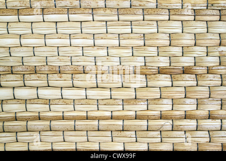 Close up of woven mat texture background Stock Photo