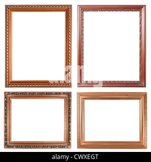 4 copper picture on white background Stock Photo