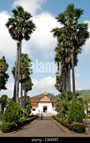Old royal palace museum Luang Prabang Laos Stock Photo