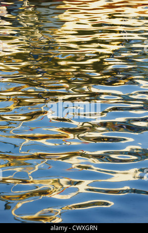 Water texture with wave sun reflections on the water overlay effect for ...
