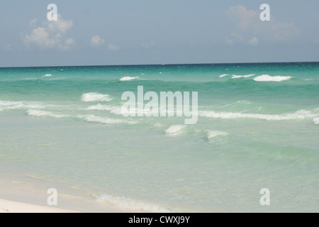 panama city beach florida gulf coast emerald seas crystal clear water Stock Photo