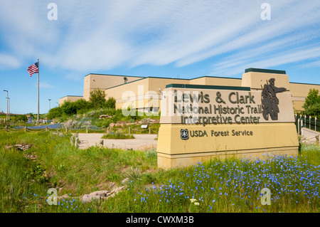 Lewis and Clark National Historic Trail Interpretive Center in Great Falls, Montana. Stock Photo