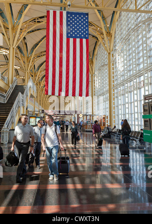 Ronald Reagan National Airport terminal interior Stock Photo