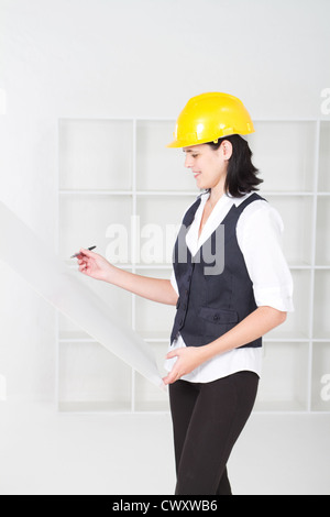 female architect in office Stock Photo