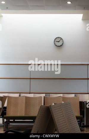 An area for waiting and resting on the public airport of Copenhagen Stock Photo