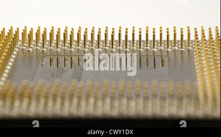Pins of a CPU Stock Photo