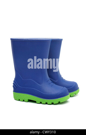 children's boots on a white background Stock Photo - Alamy